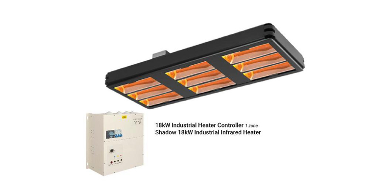 Shadow 18kW Industrial Infrared Heater with variable control system