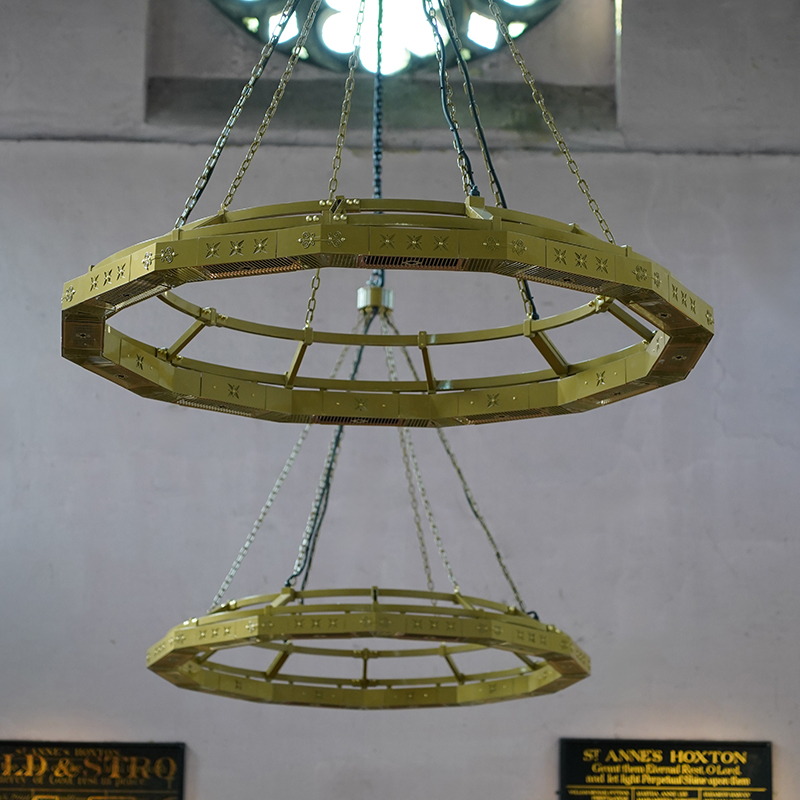 Shadow Chandelier 9.6 kW with lights and Control System
