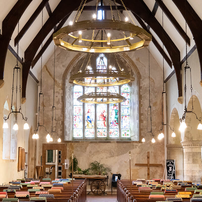 Shadow Chandelier 8.7 kW with lights and Control System