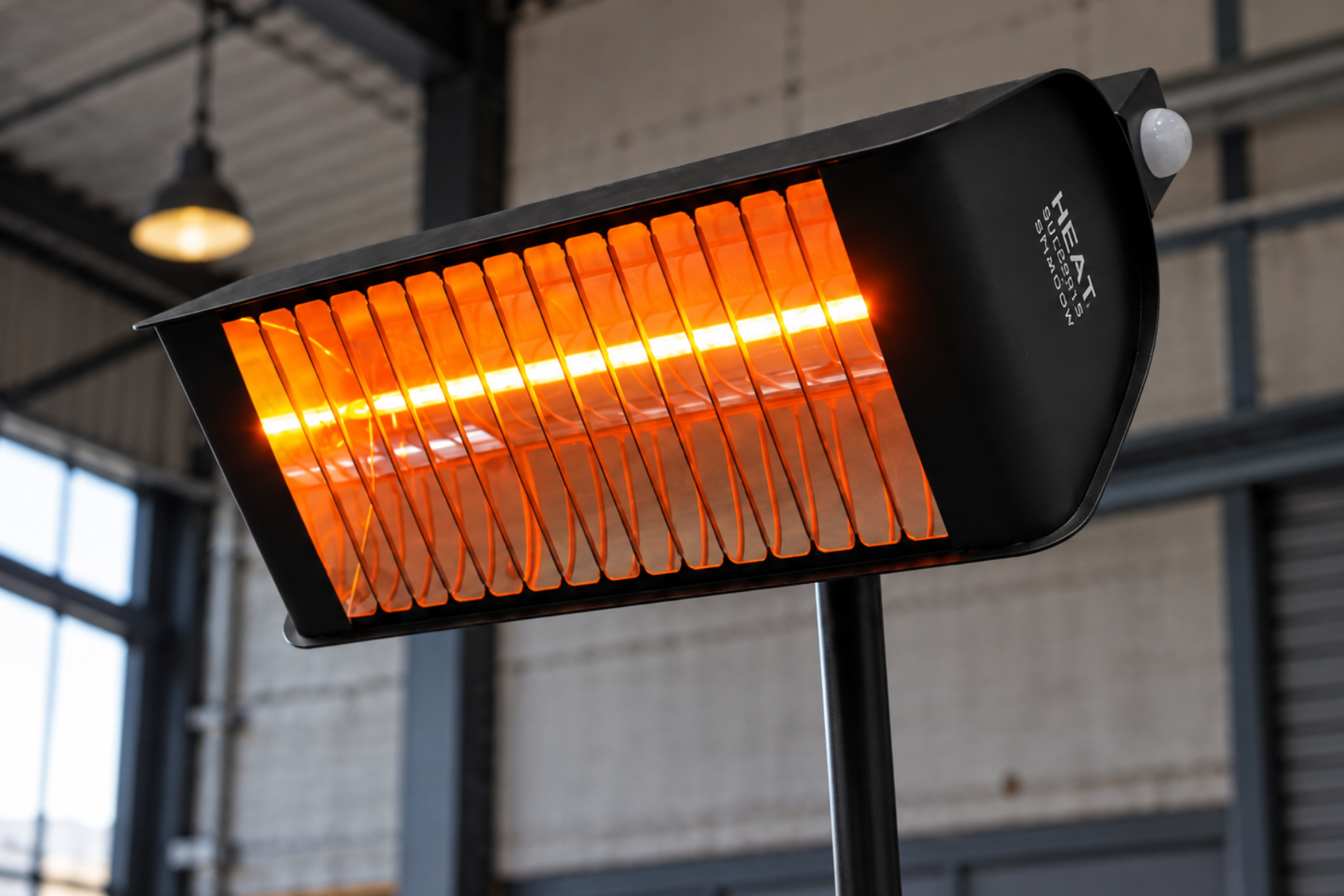 Shadow FatBoy 2.4kW Infrared Heater in situ