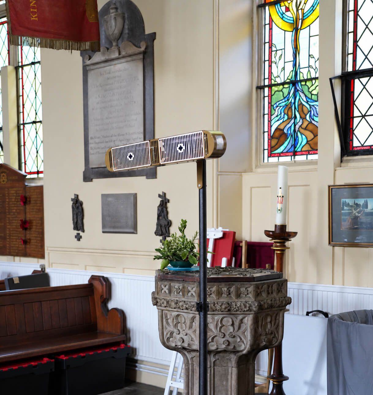 Temporary church heating photo