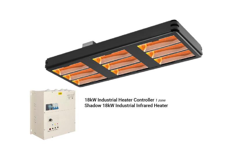 Shadow 18kW Industrial Infrared Heater with variable control system