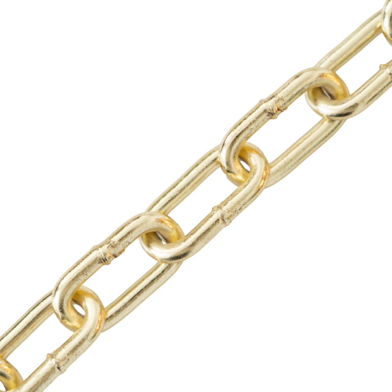 Brass Plated Steel Welded Chain for Shadow Chandelier